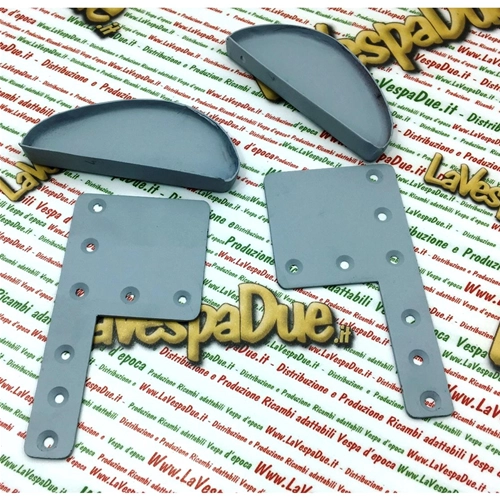 PAIR OF SIDE PROTECTIONS FOR APE 125 A A1T TO THE A15T MODEL FROM 1947 TO 1952 WOODEN BODY, HANDCRAFTED PRODUCT