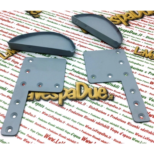 PAIR OF SIDE PROTECTIONS FOR APE 125 A A1T TO THE A15T MODEL FROM 1947 TO 1952 WOODEN BODY, HANDCRAFTED PRODUCT