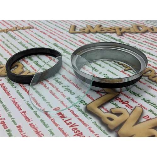 Kit restauro vetro guarnizioni e cornice CROMATA contachilometri Vespa PK S SS 50 125