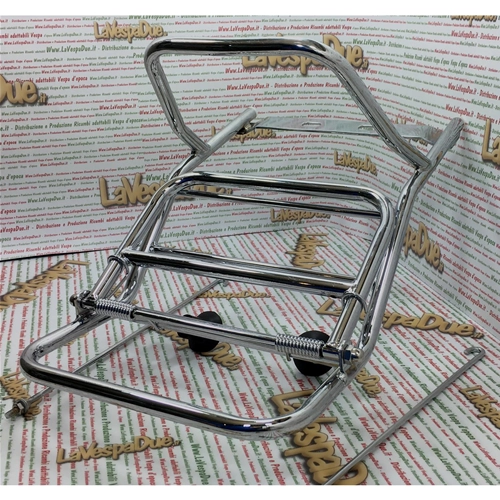 Chrome rear pannier rack for VESPA VBA VBB VNB TS GS SS SPRINT 180 RALLY GT GTR SUPER GL 125 150 180 200
