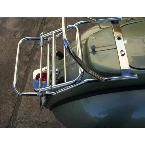 Chrome rear pannier rack for VESPA VBA VBB VNB TS GS SS SPRINT 180 RALLY GT GTR SUPER GL 125 150 180 200