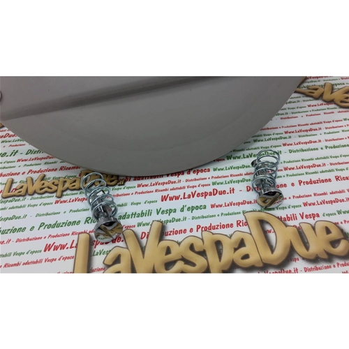 Funda protectora de plástico gris para rueda de repuesto VESPA 50 125 PK XL HP S FL AUTOMATICA PLURIMATIC RUSH N FL2, completa con ganchos RO 256986