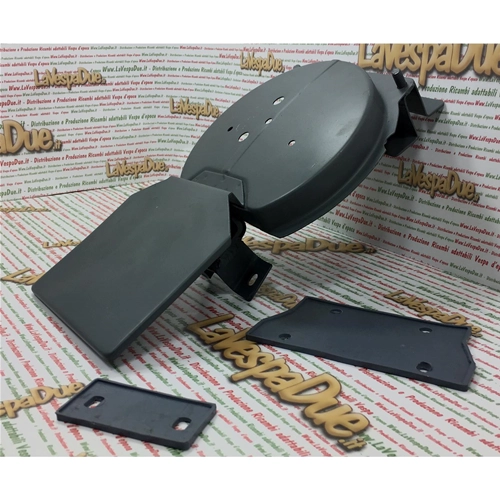 SOPORTE COMPLETO PARA RUEDA DE REPUESTO TRASERA PARA VESPA 50 125 150 SPECIAL ET3 PRIMAVERA TS GL GT VESPA RUEDA DE 10 PULGADAS