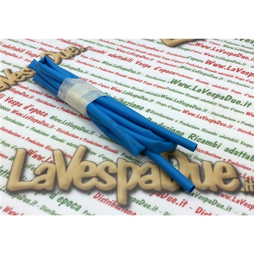 BLUE HEAT SHRINKABLE SLEEVE EXTERNAL DIAMETER 4.8 MM UP TO 2.4 MM WITH HEAT FOR REPAIRS OR PROTECTION OF ELECTRICAL SYSTEMS 1 METER