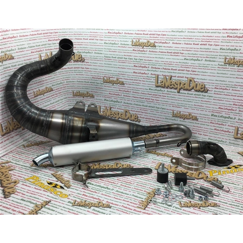 OFERTA ESPECIAL SILENCIADOR 27560210 PINASCO ZUERA FACTORY VESPA PEQUEÑA 50 90 125 PRIMAVERA ET3 CON ESCAPE ESTÁNDAR