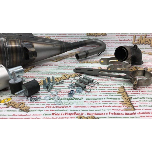 OFFRE SPÉCIALE PILE D'ÉCHAPPEMENT 27560211 PINASCO ZUERA FACTORY VESPA PETIT GROS ALÉSAGE 50 90 125 PRIMAVERA ET3 AVEC ÉCHAPPEMENT LARGE