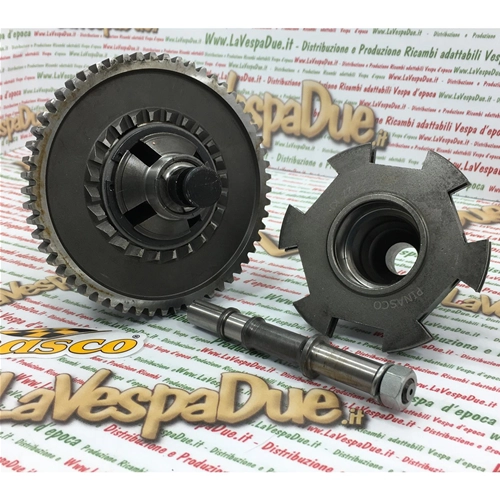 Komplettes 4-Gang-Getriebe-Kit Pinasco 26270932 für Vespa 125/150 (Baujahre 1955–1959) mit abblendbarem Scheinwerfer (VL, VB, VM, VN).