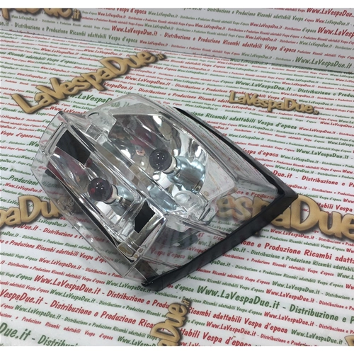 Luz de freno trasera blanca transparente para Vespa PX 80, 125, 150, 200 y PX 200 E de primera serie.