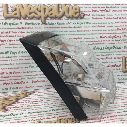 Luz de freno trasera blanca transparente para Vespa PX 80, 125, 150, 200 y PX 200 E de primera serie.