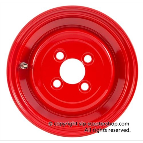 SIP 83019000 tubeless rim in red aluminum for 3.50 - 8 " tires for VESPA 125 150 98 V1T A V15T V30T A V33T VU1T VM VNV VNA VNB ACMA VL VB1 VBA VBB