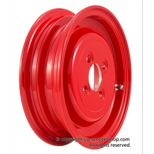SIP 83019000 tubeless rim in red aluminum for 3.50 - 8 " tires for VESPA 125 150 98 V1T A V15T V30T A V33T VU1T VM VNV VNA VNB ACMA VL VB1 VBA VBB