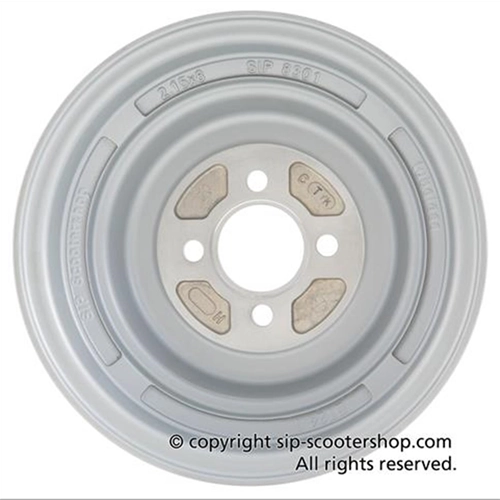 Llanta tubeless SIP 83017000 plateada para neumáticos de 3.50 - 8" VESPA 125 150 98 V1T A V15T V30T A V33T VU1T VM VNV VNA VNB ACMA VL VB1 VBA VBB