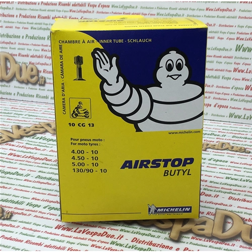 Camera d'aria MICHELIN 4.00 4.50 5.00 - 10 130/90 10 10 CG 13 per APE 501 E LAMBRETTA