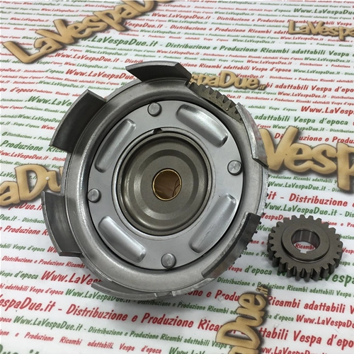 POLINI PRIMARY PAIR 202.1216 CLUTCH BELL STRAIGHT TEETH Z 24 72 FOR VESPA 50 125 ET3 PK XL ETS
