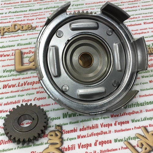 POLINI PRIMARY PAIR 202.1217 CLUTCH BELL STRAIGHT TEETH Z 27 69 FOR VESPA 50 125 ET3 PK XL ETS