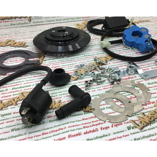 POLINI 171.0544 digital ignition, 20 mm cone, 1.1 kg weight, for VESPA 50 SPECIAL NLR 125 ET3 PRIMAVERA