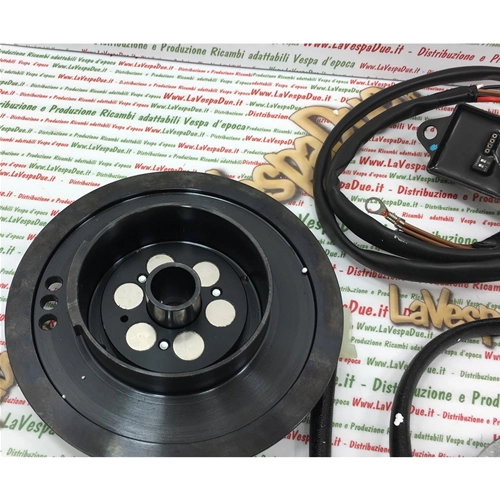 POLINI 171.0544 digital ignition, 20 mm cone, 1.1 kg weight, for VESPA 50 SPECIAL NLR 125 ET3 PRIMAVERA
