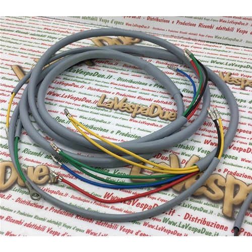 Cableado del sistema eléctrico para Lambretta J 125 150 Segunda Serie sin batería. Producto artesanal italiano.