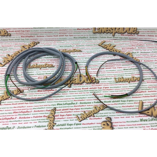 Cableado del sistema eléctrico para Lambretta J 50. Producto artesanal italiano.