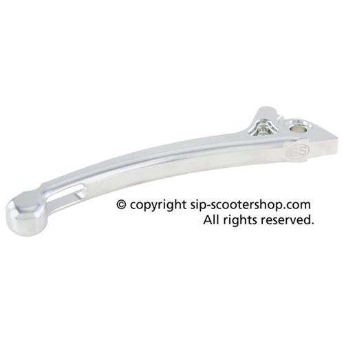SPORT LEVER right BRAKE PUMP SILVER GRAND - SPORT ALUMINUM CNC SIP 281028SB FOR VESPA 80 125 150 200 PX WITH DISC BRAKE FROM 1998 ONWARDS