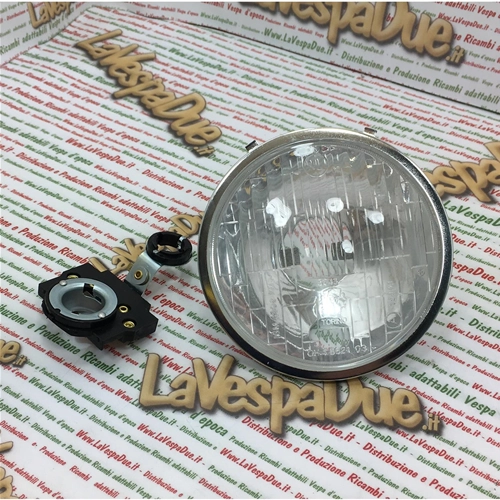 Conjunto de faro de cristal SIEM, diámetro 15 mm, para VESPA 90 SS 125 SUPER ET3 PRIMAVERA ro 091389 091390 193798 143075 144773