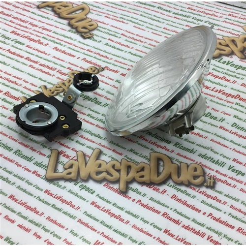 Conjunto de faro de cristal SIEM, diámetro 15 mm, para VESPA 90 SS 125 SUPER ET3 PRIMAVERA ro 091389 091390 193798 143075 144773
