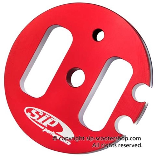 SIP 13979463 Schaltrollen-Steuerungsrolle, rot eloxiert, Schnellwechsel-Lenkkopf für Vespa 125 VNB3T VNB4T VNB5T VNB6T 150 VB1 VBA VBB VGLA B GS VS2 VS3 VS4 VS5 160 GS