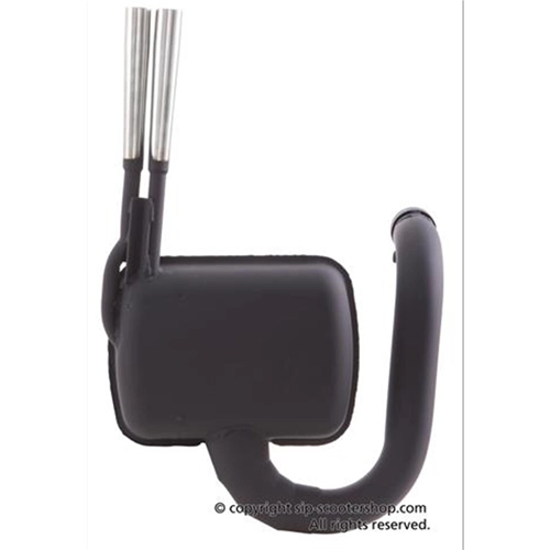SILENCIEUX D'EXPANSION SIP ROAD RACING 24157100 POUR VESPA 125 150 VM VN VL VB1T AVEC DOUBLE TUYAU D'ÉCHAPPEMENT