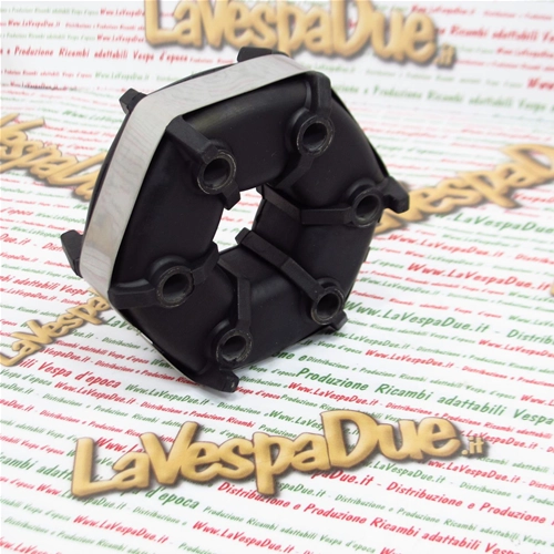 Elastisches Gelenk für Halbwellenantrieb für PIAGGIO APE POKER Benzin 420, APE POKER Diesel, PORTER QUARGO 500, Befestigungslöcher mit Durchmesser 10 mm, ro 226345