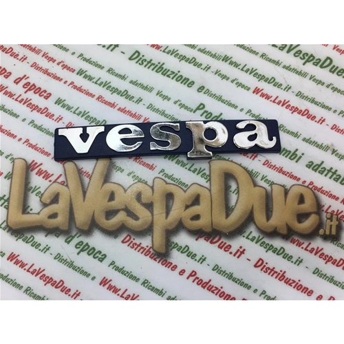ABS-Frontplatte mit aufgedrucktem Emblem, blau, für Vespa 50 125 PK XL FL FL2 HP RUSH PLURIMATIC AUTOMATICA RO 259474