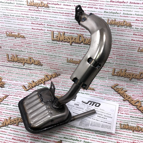 Pot d'échappement pour Vespa 50 première série NLR Special 90 125 ET3 Primavera homologué ro 137655 132106
