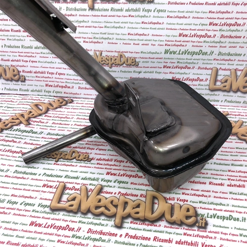 Pot d'échappement pour Vespa 50 première série NLR Special 90 125 ET3 Primavera homologué ro 137655 132106