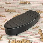 Black saddle, SPORT model, for VESPA 50 90 NLR SPECIAL 125 PRIMAVERA ET3 with 50 90 SS opening
