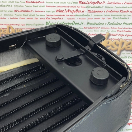 Sattel für VESPA 125 PRIMAVERA ET3, auch passend für das Modell 50 RLN, mit Hebelverschluss und Kunststoffriemen