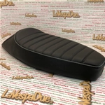 Sella gobba nera modello SPORT per VESPA 80 125 150 200 VNA VNB VBA VBB GT GTR SUPER TS GL SPRINT SUPER PX PE LUSSO 98 MY nera trapuntata adattabile
