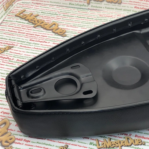 Asiento tipo joroba negro modelo SPORT con cerradura VESPA PX 80 125 150 200 PE LUSSO PX 98 MY negro acolchado adaptable 125 VNA VNB GT GTR SUPER TS 150 VBA VBB GL SPRINT V. SUPER