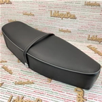 Sella nera per VESPA 125 150 TS SPRINT SUPER GL GT GTR adattabile a VNA VBA VNB VBB con maniglia passeggero in plastica rigida e apertura a pulsante