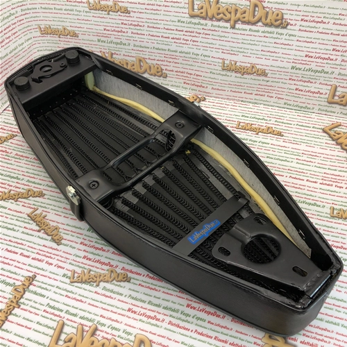 Asiento negro para VESPA 125 150 TS SPRINT SUPER GL GT GTR, adaptable a VNA VBA VNB VBB, con asa de pasajero de plástico rígido y apertura mediante botón pulsador.