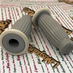 Coppia manopole BUBBLE SUPERFLEX 20 mm grigie per VESPA 50 80 90 125 150 160 180 200 VNB 3 4 5 6 VB1 VBA VBB GL GS VS2 VS3 VS4 VS5 160 GS