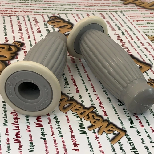 Par de puños BUBBLE SUPERFLEX de 20 mm, color gris, para VESPA 50 80 90 125 150 160 180 200 VNB 3 4 5 6 VB1 VBA VBB GL GS VS2 VS3 VS4 VS5 160 GS