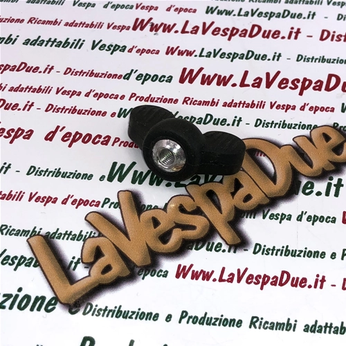 Écrou papillon en aluminium avec capuchon en caoutchouc pour bouchon de réservoir et supports de batterie pour VESPA 50 90 125 150 160 180 200 tous V1T V15T VM VN V30 VL SS RALLY GS etc.