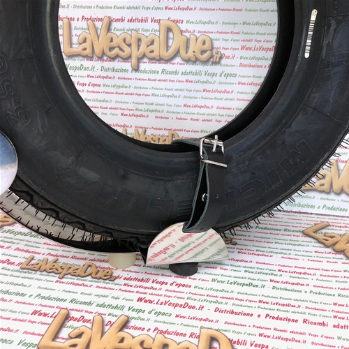 Support central de roue de secours à l'intérieur du carénage pour VESPA 125 150 50 ans VN VL VM GS 3.50 8 et 3.50 10 pouces, complet avec sangles