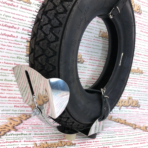 Support central de roue de secours à l'intérieur du carénage pour VESPA 125 150 50 ans VN VL VM GS 3.50 8 et 3.50 10 pouces, complet avec sangles