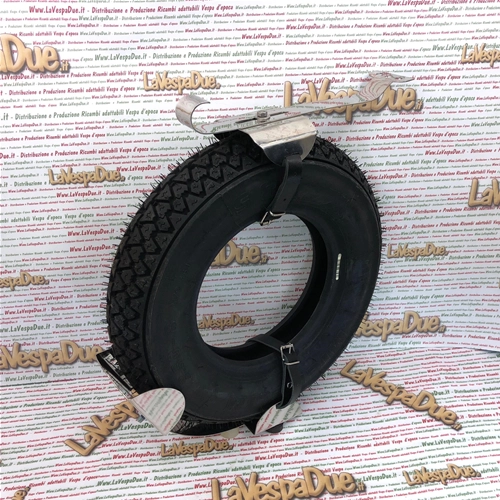 Support central de roue de secours à l'intérieur du carénage pour VESPA 125 150 50 ans VN VL VM GS 3.50 8 et 3.50 10 pouces, complet avec sangles