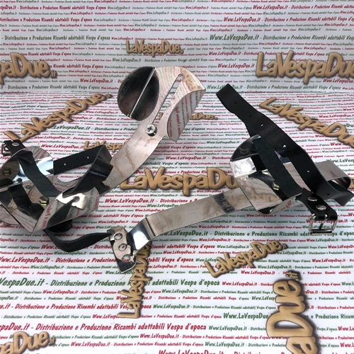 Support central de roue de secours à l'intérieur du carénage pour VESPA 125 150 50 ans VN VL VM GS 3.50 8 et 3.50 10 pouces, complet avec sangles