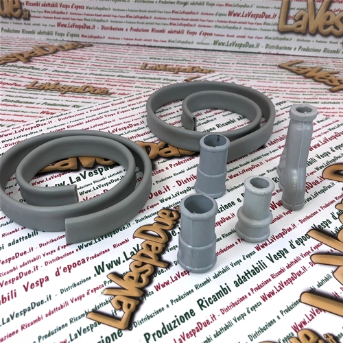 Kit de capuchon presse-étoupe et gaine de protection externe pour câble pour VESPA 125 150 V30T V33T VM VN VL GS, phare bas, caoutchoucs de guidon de qualité italienne, tunnel central