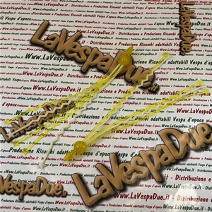 Frange per manopole con stelle BUBBLE SUPERFLEX gialle e bianche per VESPA 50 80 90 125 150 160 180 200 1 coppia