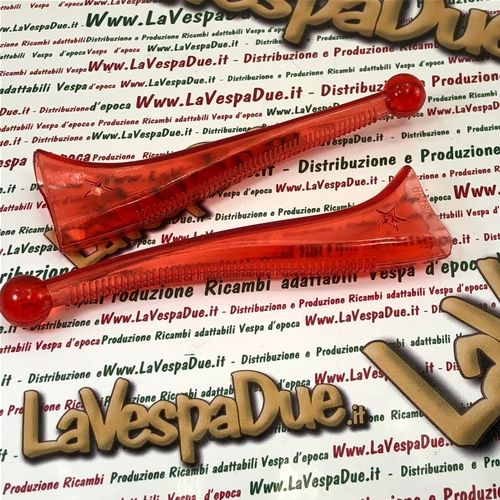 Paire de protections rouges BUBBLE SUPERFLEX pour leviers de frein et d'embrayage VESPA 50 80 90 125 150 160 180 200