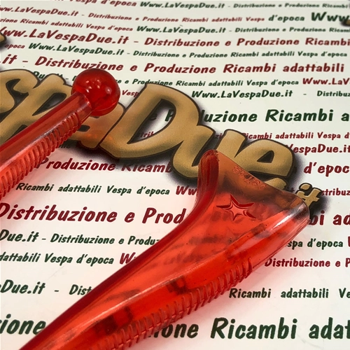 Paire de protections rouges BUBBLE SUPERFLEX pour leviers de frein et d'embrayage VESPA 50 80 90 125 150 160 180 200