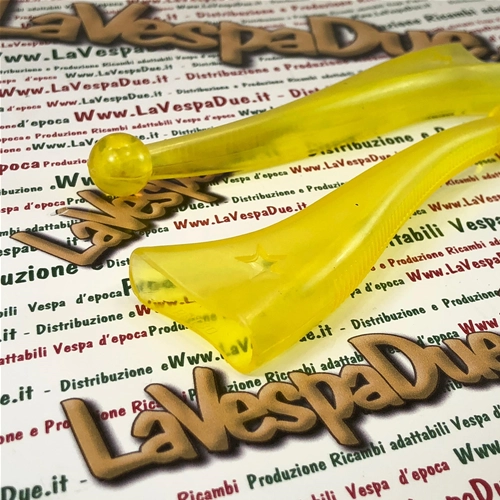 Par de fundas amarillas BUBBLE SUPERFLEX para las palancas de freno y embrague de VESPA 50 80 90 125 150 160 180 200